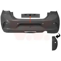 VAN WEZEL 3805543 Achterbumper