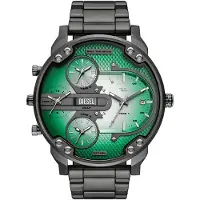 Diesel quartz grijs heren horloge met veelkleurig wijzerplaat & roestvrij stalen band