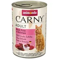 Animonda Adult Carny mit Pute, Huhn, Shrimps 12 x 400 g