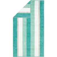 Cawö Douchelaken Noblesse Stripes Smaragd (80 x 150 cm)