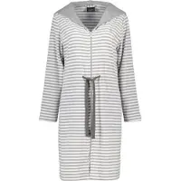 Cawö Badjas Home 834 Capuchon & Tunnelkoord Women Platinum-M