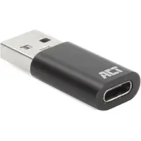 ACT AC7376, USB-A, USB-C, zwart