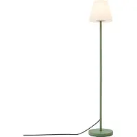 QAZQA Buiten vloerlamp groen met witte kap IP65 - Virginia