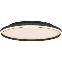 QAZQA Design Plafondlamp Zwart met Wit incl. LED 3-Staps Dimbare - Xavi