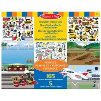 Melissa & Doug - Reusable Sticker Pad - Voertuigen