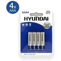 Hyundai AAA-Batterijen - 4 Stuks