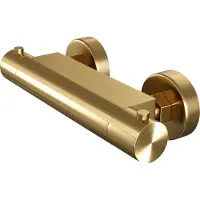 Brauer Gold Edition opbouw douche thermostaatkraan geborsteld messing PVD