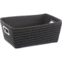 Wenko Opbergmandje Chromo 28 X 19,5 X 12 Cm Polyurethaan Zwart