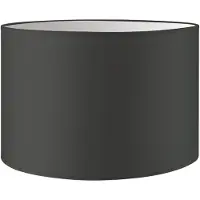 Home Sweet Home Lampenkap Bling - Antraciet - cilinder - 30/30/20cm - van stof - Moderne stoffen Lampenkap voor E27 lamphouder - RoHS getest - voor tafellamp, vloerlamp en hanglamp