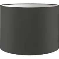 Home Sweet Home Lampenkap Bling - Antraciet - cilinder - 25/25/19cm - van stof - Moderne stoffen Lampenkap voor E27 lamphouder - RoHS getest - voor tafellamp, wandlamp en hanglamp