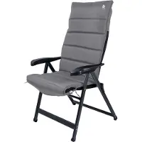 Bo Camp - Stoelkussen - Universeel - Gepolsterd - Polyester - Grijs