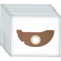 DParts 10x stofzuigerzakken geschikt voor Karcher WD2 en MV2 series - nr. 6.904-322.0