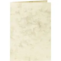 Papicolor Gemarmerd Dubbele Kaart Staand Formaat 105 X 148 Mm A6 200 Grams Kleur Ivoor