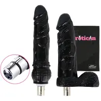 Eroticon Accessoires voor dildo's - - Tyrone Black - Set van 2 - 17,5 cm en 20 cm - Compatibel met 3XLR