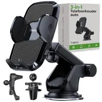 ISetchi Telefoonhouder - Auto - Extra Sterke Zuignap - 3-in-1