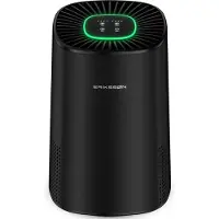 Erikssøn Luchtreiniger – HEPA 14 Filter & Ionisator – 240 m³/u – 18 x 18,4 x 29,8 cm – Zwart