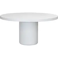 Giga Meubel Tuintafel Eden Rond Wit Ø120cm