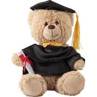 Merkloos Knuffelbeertje Magnus - afstudeerbeer - H20 cm - geslaagd cadeau - afstuderen - teddybeer/beertje - Knuffelberen