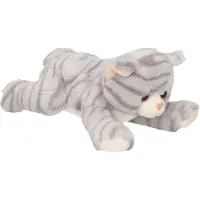 Semo Pluche speelgoed poes/kat knuffeldier grijs 25 cm - Knuffel huisdieren