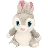 Wild Planet Knuffel Konijn - grijs - 24 cm - pluche Haas / konijnen knuffeldier