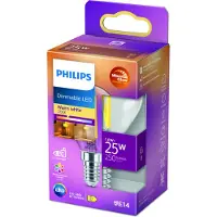 Philips LED Kogellamp Transparant 25W E14 Dimbaar Warm Wit Licht