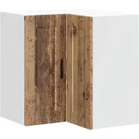 vidaXL Keuken hoekkast "Porto" bewerkt hout oud houtkleurig