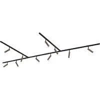 QAZQA Modern railsysteem met 10 spots donker brons 1-fase - Slimline Uzzy