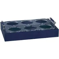 Marine Business Waves Glass Holder Tray Zilver 18 x 12 x 3.5 cm