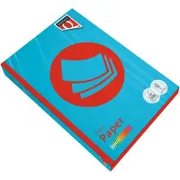 Quantore - Kopieerpapier colour a4 80gr azuurblauw | 5 stuks