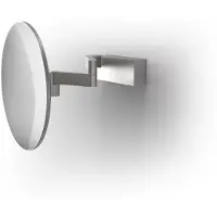 DECOR WALTHER Make-up Spiegel VISION R Unlit 5X Wandmodel Mat RVS (5x magnification)