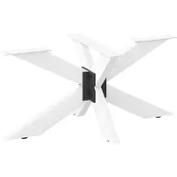 vidaXL Salontafelpoot spider vorm 98x58x(42-43) cm staal wit