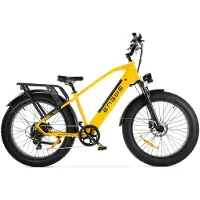 ENGWE E26 Elektrische Fatbike - E-bike - Hoge Instap - 26 Inch - 250W Motor - 7 Versnellingen - 140 km Actieradius - Hydraulische Schijfremmen - Geel