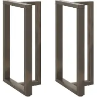 vidaXL Bartafelpoten 2 st T-vormig 60x35x(100-101) cm staal naturel