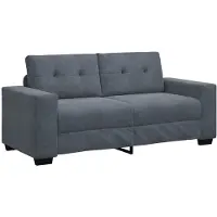 vidaXL Loveseat bank 180x77x82 cm fluweel donkergrijs