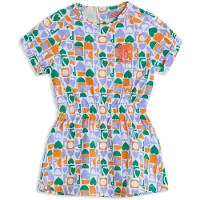 4PRESIDENT jumpsuit multi Meisjes Stretchkatoen Ronde hals All over print - maat 104
