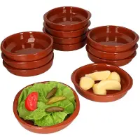 MamboCat Set van 12 cazuela kleikommen Bernd met handgrepen 16 cm M - 99508