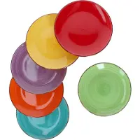 MamboCat Set van 6 dessertbordjes UNI Bunt