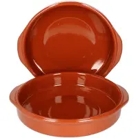 MamboCat Set van 2 Cazuela kleikommen Bernd met handgrepen 25,5cm XXL - 99503