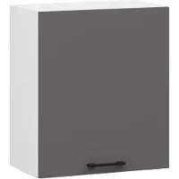 Akord Keukenkast modulaire OLIWIA W50 H580 met 1 Deur / Hangkast / Bovenkast / Furniture Factory / Wit - Grafietgrijs / 50 x 58 x 30 cm