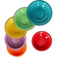 MamboCat Set van 6 soepborden UNI Bunt