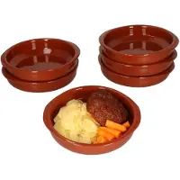 MamboCat Set van 6 Cazuela kleikommen Bernd met handgrepen 16 cm M - 99508