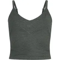 Black premium by emp Top - Shirt met rits - L tot XXL - voor Vrouwen - grijs | Maat XXL