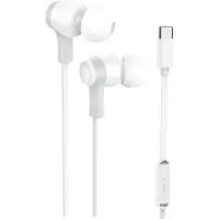 Golden Sound Bedrade oordopjes - Siliconen eartips - Oordopjes met draad en microfoon USB-C aansluiting - Wit