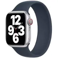 Apple Siliconen solobandje voor de Watch | 38/40/41/42 mm - Maat 2 - Storm Blue