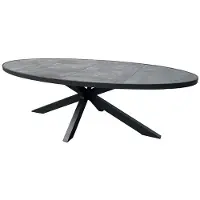 Oosterik Home Foxton dining tafel ovaal midnight grey 241 x 116 cm