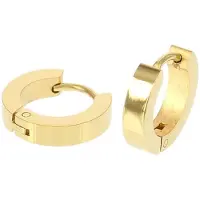 Kalli edelstalen Oorbel 1814 goud 13mm