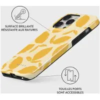 Burga Telefoonhoesje voor iPhone 14 PRO MAX - MagSafe-compatibel - Schokbestendige Hardcase Hoesje - Lemon Tart