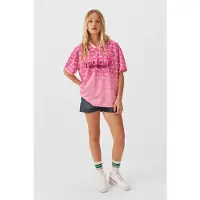 Coolcat football t-shirt Bailey roze Meisjes Polyester V-hals All over print - maat 122/128