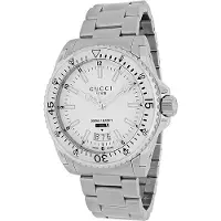Gucci YA136302 Heren Duikhorloge - 40mm Roestvrij Staal & 200m Waterdicht