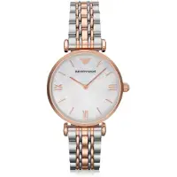 Emporio Armani AR1683 Gianni T-Bar Tweekleurig Dameshorloge